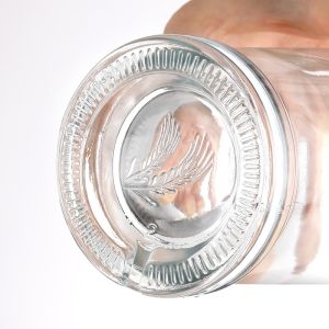 Popular Transparent 500ml Tequila Bottle With Unique Design Customize Sealing