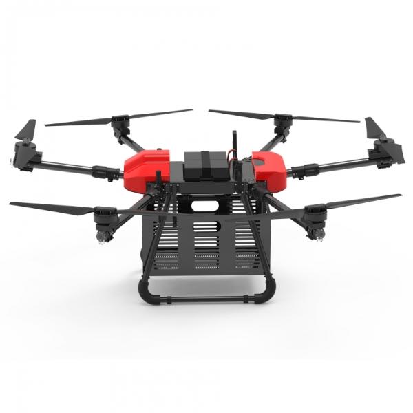 Dual-electric transportation with a brand-new structure / Modular design of the body / Super strong compatibility / Equipped with quick disassembly dual batteries / Front and rear folded six-rotor