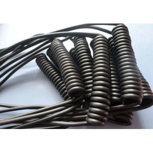 China Retractable Spiral Power Cable , 2 Core Coiled Electrical Cord High Flexibility，PUR sheath ,UL20549 on sale