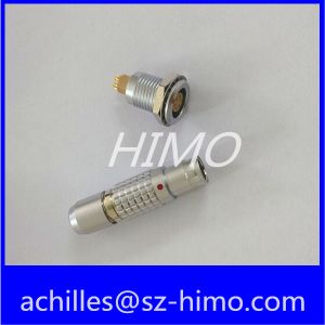 B series circular 5 pin printed metal connector