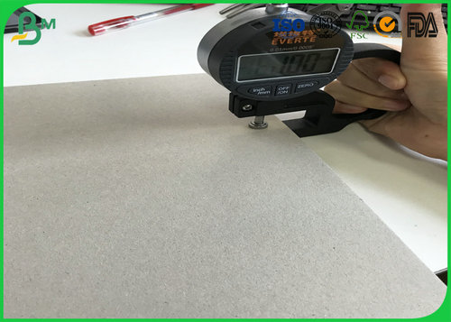 1.0mm Thickness Recycled Pulp Double Sides Uncoated Grey Chip Board With Grey Back