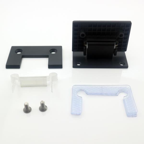 Stainless Steel Glass Shower Cabin Hinge Black Color 180 Degree For Shower Enclosure
