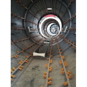 Pre-Insulated Pipe Drag Chain Conveyor Pipe In Pipe Assembling Machine