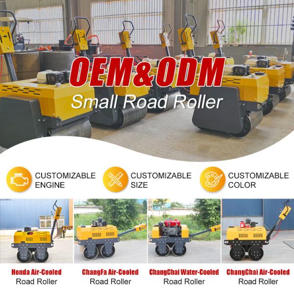 Free Shipping Road Machinery Walk Behind Road Roller 500kg Honda Engine Hand Mini Road Roller Compactor