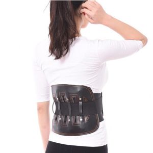 OEM PU Waist Brace Lumbar Support Lower Back Support Belt with Removable lumbar