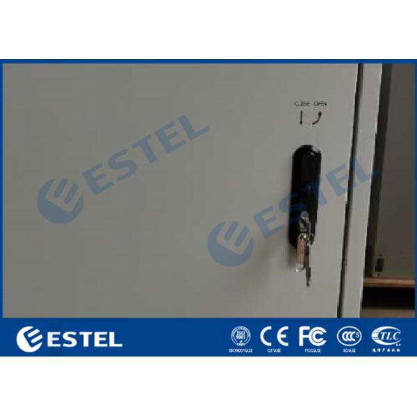 Galvanized Steel 19" Rack IP55 Outdoor Electronics Cabinet