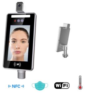 6mm Thermometer IPS HD Automatic Face Recognition System