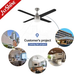 SAA 52in 110V Modern LED Ceiling Fan With Metal Blades