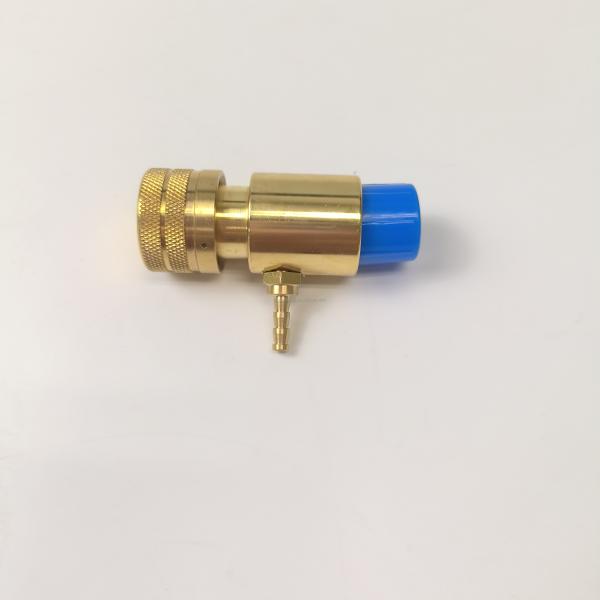 1"-20Teeth Left-hand thread Upper Solid Brass Oxygen Regulator Tank Valve N.W. 223.6g