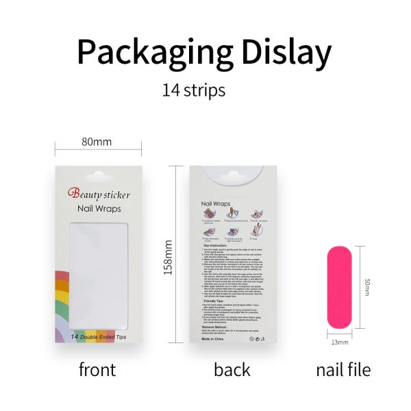 OEM ODM Nail Paint Solid Color Strips with Designs Custom Semi Cured Gel Polish Wraps