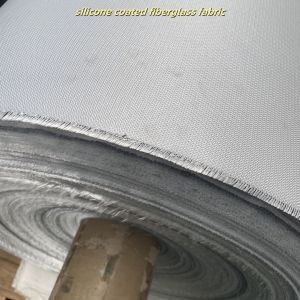 Flame Retardant Silicone Coated Fiberglass Fabric with Thermal Insulation and