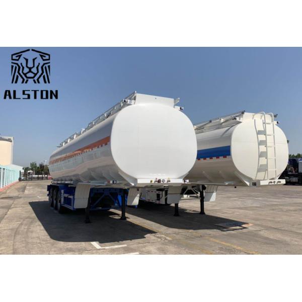 Buy 3 Axles 13000 Gallon 40000 Litre Fuel Tanker Aluminum Alloy at wholesale prices