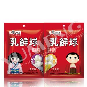 Resealable white matt pouch packaging gummies mylar candy bags