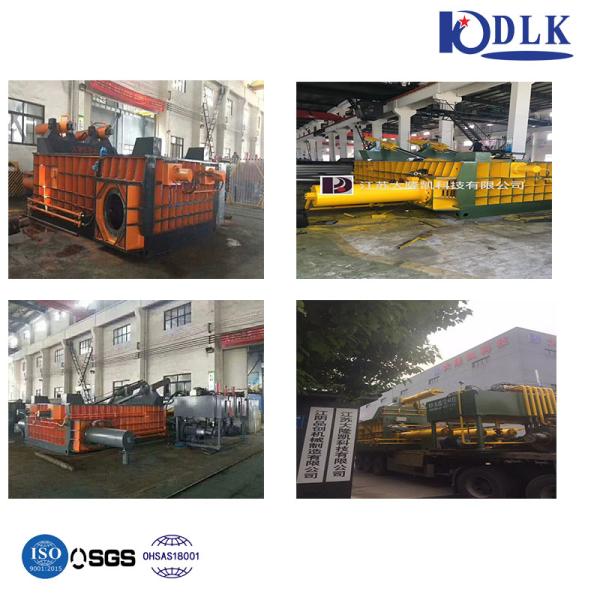 Semi Automatic 125t 90kw Hydraulic Scrap Metal Baler