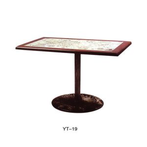 High Quality modern outdoor furniture Table Base Wrought Iron desk (YT-16)