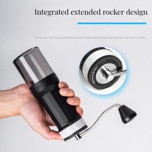 Manual Utensil Coffee Bean Grinder with External Adjustable Settings and