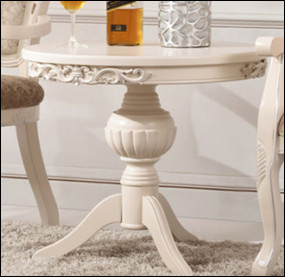 Quality luxury French style round wooden coffee table for sale