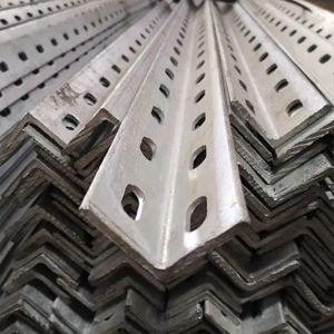 Steel Slotted Angle With 90 Degree Bend Galvanized Reinforced Pre Punched Angle