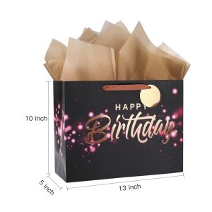 Folding Paper Bag for Birthday Decoration Party at Competitive and Folding Style