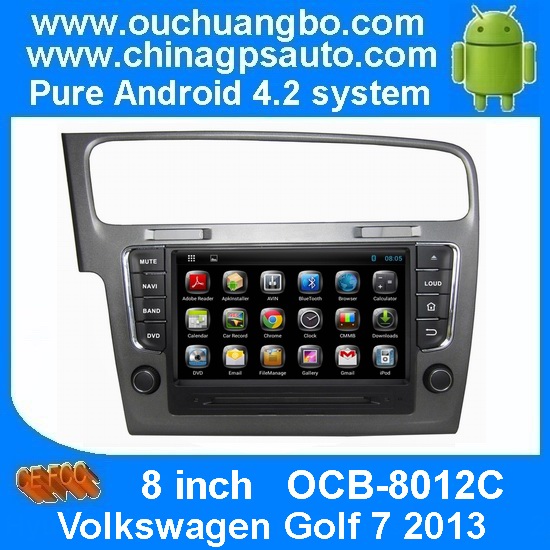Buy Ouchuangbo Android 4.2 DVD Radio GPS Navi for Volkswagen Golf 7 2013 3G Wifi Audio SD WIFI at wholesale prices