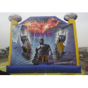Quality Digital Printing Batman Inflatable Jumping Castle With Roof PVC Tarpaulin for sale