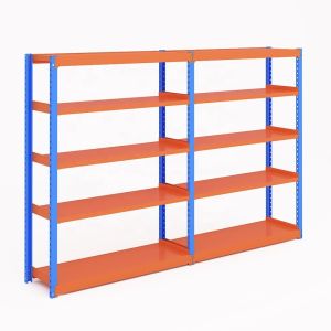 China Heavy Duty and Sturdy 2 Bay 5 Tier Storage Boltless Shelving Rack for Industrial Needs on sale