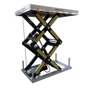China 1000kg Stationary Double Scissor Lift Table Max Height 1780mm on sale