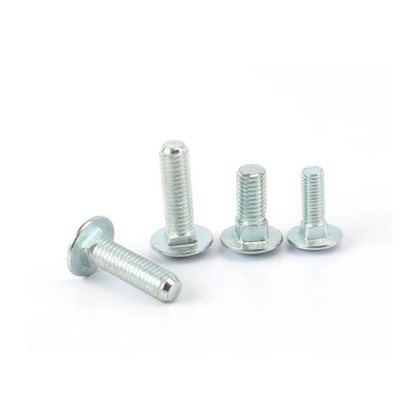 Din603 Blue White Zinc Square Head Lag Bolts Mushroom Head Decorative Carriage