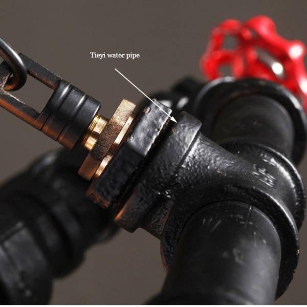 Retro American Iron Dining Room Chandelier Restaurant Bar Kitchen Light Ring Loft Pendant Light(WH-VP-229)