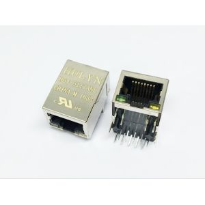 Quality Shielded RJ45 Modular Jack Connector, Through Hole Type, with built-in 10/100 Mbps for sale