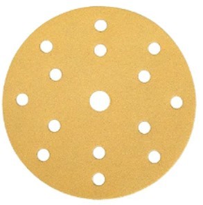 Hook And Loop Automotive Sanding Disc Putty Grinding sandpaper discs 236U yellow