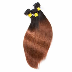 China Peruvian Ombre Hair Weave Extension , 7A Ombre Straight Hair Weave on sale