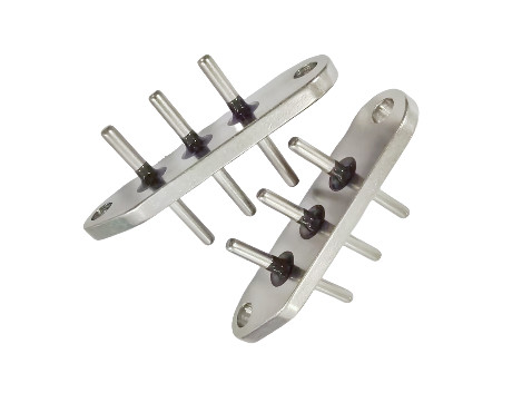 45 Steel and SUH446 Stainless Steel Hermetic Terminal ELAN 48 Glass for Durable Electrical Connections