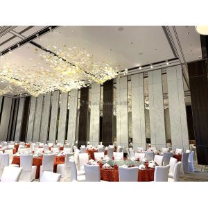 Banquet Halls Movable Partition Wall Acoustic and Stacking for Customizable Room