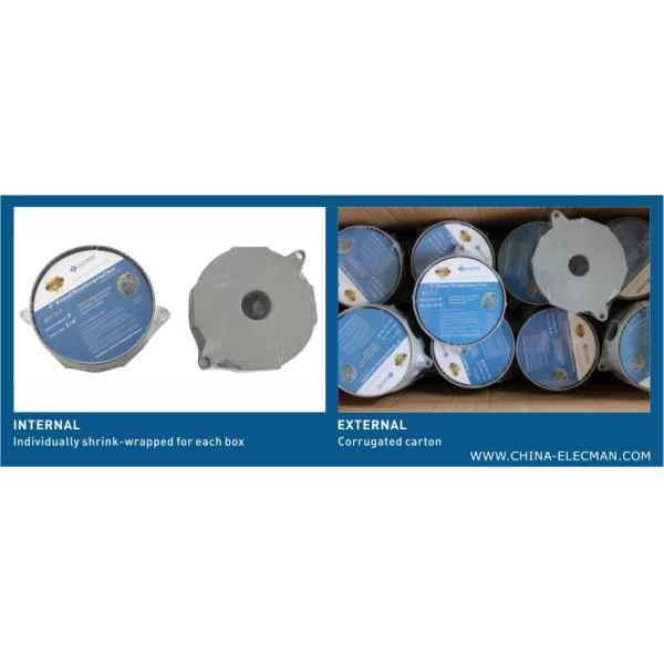 4" Round Weatherproof Electrical Exterior Receptacle Box Aluminum