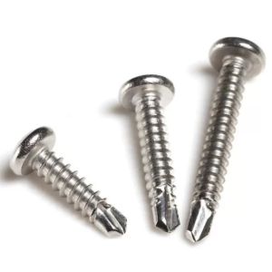 Q195 Pan Head Self Tapping 200mm Coarse Thread Bolt Nickel