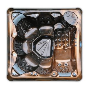 5 Person Deluxe Outdoor Hot Tub Spa With Premium Lighting And A Backlit