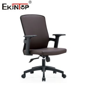 Self Assemble Office Chair With Adjustable Armrests And Swivel Wheels