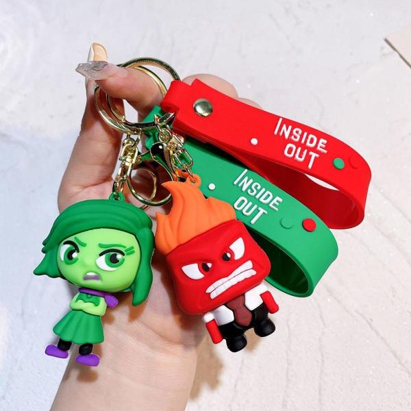 Custom Pvc Keyring 3D Doll Soft Rubber Anime Car Bag Pendant Keychain
