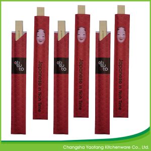 Chinese Food Twins Reusable Bamboo Chopsticks 21cm Eco Friendly