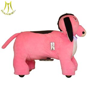 Quality Hansel children ride on furry motorized animals and kids ride on toys four wheels with ride on plush animals ride for sale