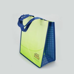 2014 recycled customized logo printed pp non woven bag/shopping bag