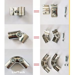 Lief Technology Chrome Plated Pipe Connectors Steel Chrome Tube Fittings