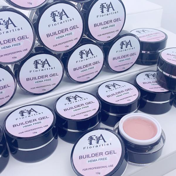 Low Heat Hema Free Builder Gel Pink Glitter Hard Gel Nail Builder Nude Color Extension Nail Gel Builder for Nail