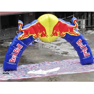 Quality Unique Print Commerical Advertising Red Bull Inflatable Arches For Opening Ceremony for sale