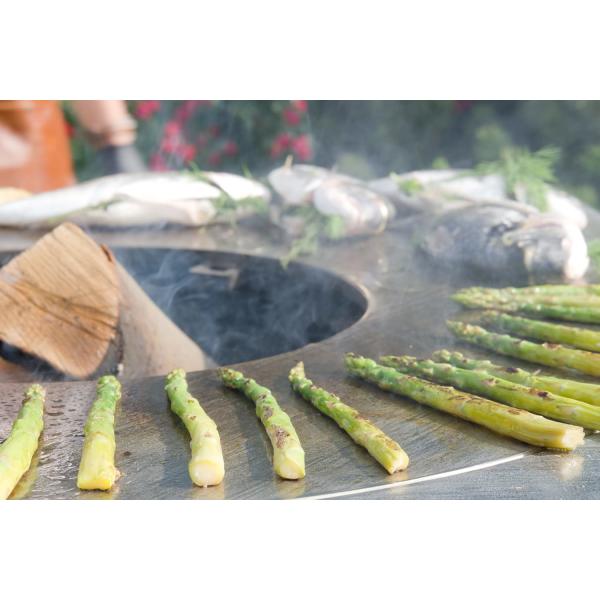 Pre Rusted Corten Steel Fire Pit For BBQ Outdoor Cooking