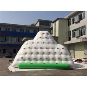 Durable 0.99mm PVC Inflatable Water Iceberg / Inflatable Climbing Wall