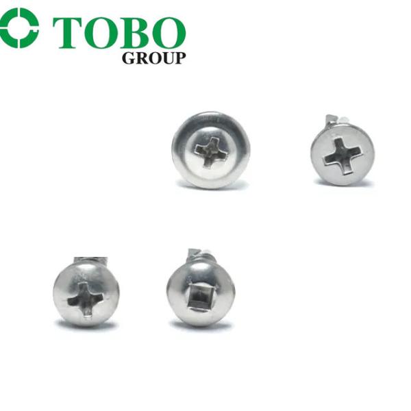 Buy TOBO White Galvanized Cross Head Self Tapping Screws Din7981 Din7983 at wholesale prices