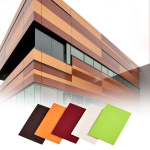 Durable Wooden Aluminum Composite Panel Anti Static Surface Coating