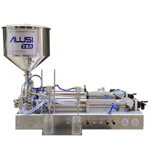 100-1000Ml Double Head Filling Machine Horizontal Semi automatic
